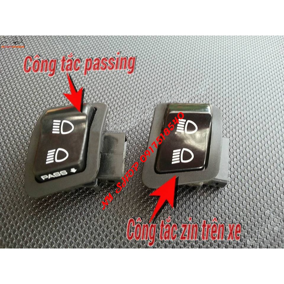 Công Tắc Passing SH Tặng Kèm Jack Cắm Gắn Future 125; PCX; SH mode; Lead 125; Air Blade 2011, wave trở về sau.