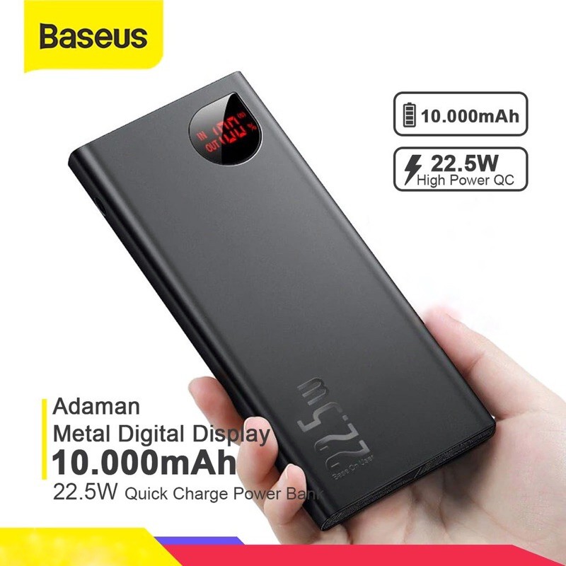 Sạc dự phòng BASEUS ADAMAN 10.000mAh 22.5W