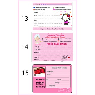 Phiếu giao hàng decal theo yêu cầu ( Phần 1)