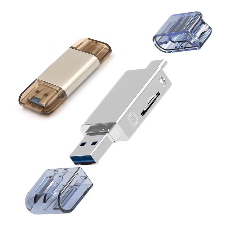 Đầu Đọc Thẻ Nhớ Micro Sd Tf Niki 2 Trong 1 Usb 3.0 Type C