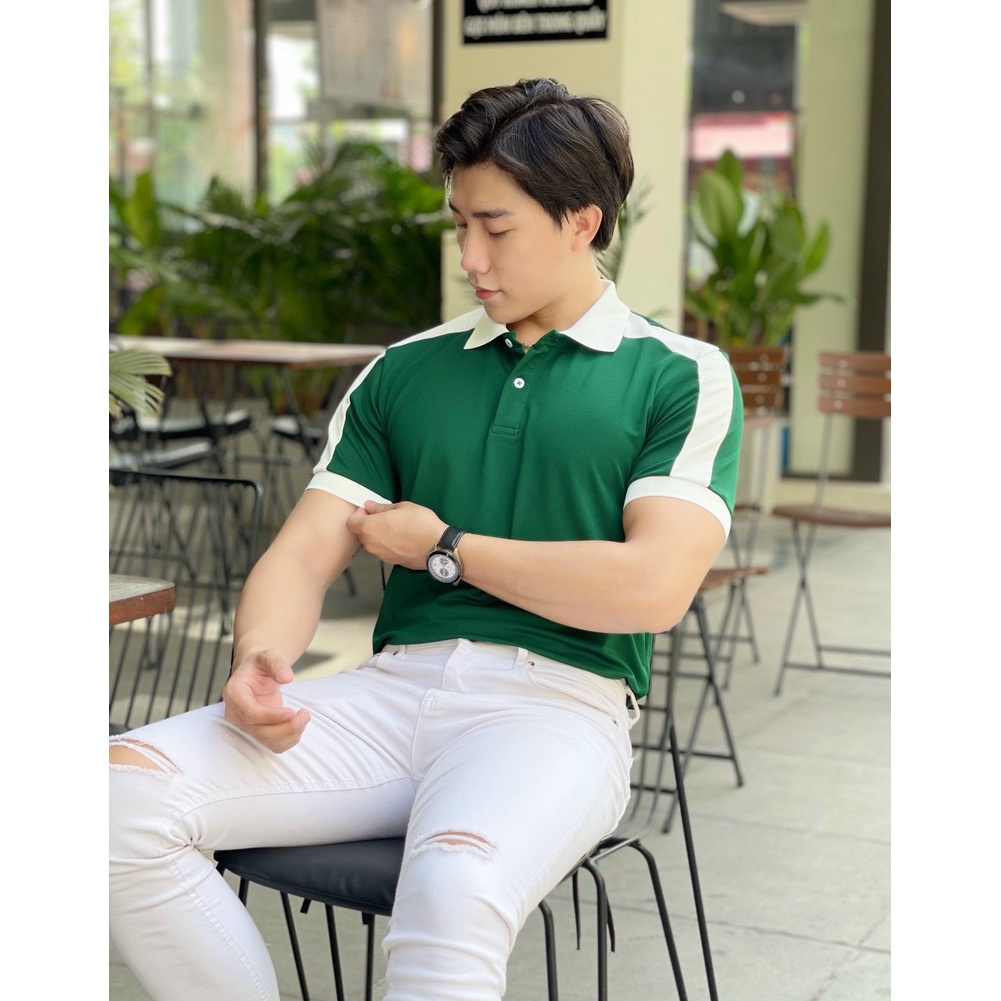Áo polo nam cổ bẻ vải cá sấu Cotton xuất xịn,chuẩn form, sang trọng - thanh lịch TB07