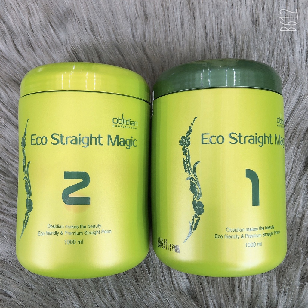 Kem duỗi ép tóc sinh thái Eco Straight Magic Obsidian