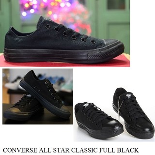 Giày CV Classic Cổ Thấp Nam Full Đen