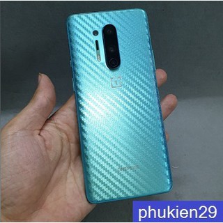 [Oneplus 8/8 Pro/8T] Dán lưng 3D chống xước vân Cacbon - Carbon