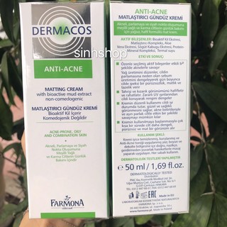 (bill ảnh sau) Kem bôi kiềm dầu dermacos 50ml