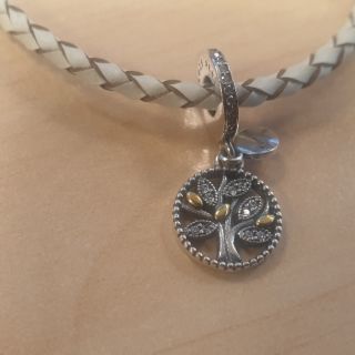 Charm bạc s925 treo cây gia đình bạc mạ vàng