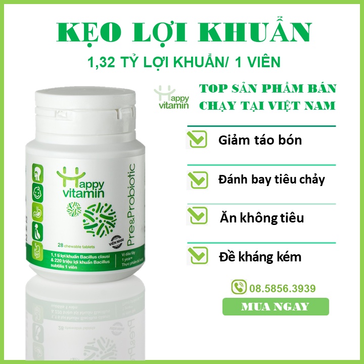 Kẹo lợi khuẩn probiotic, hỗ trợ tiêu hóa, giảm táo bón - ảnh sản phẩm 1