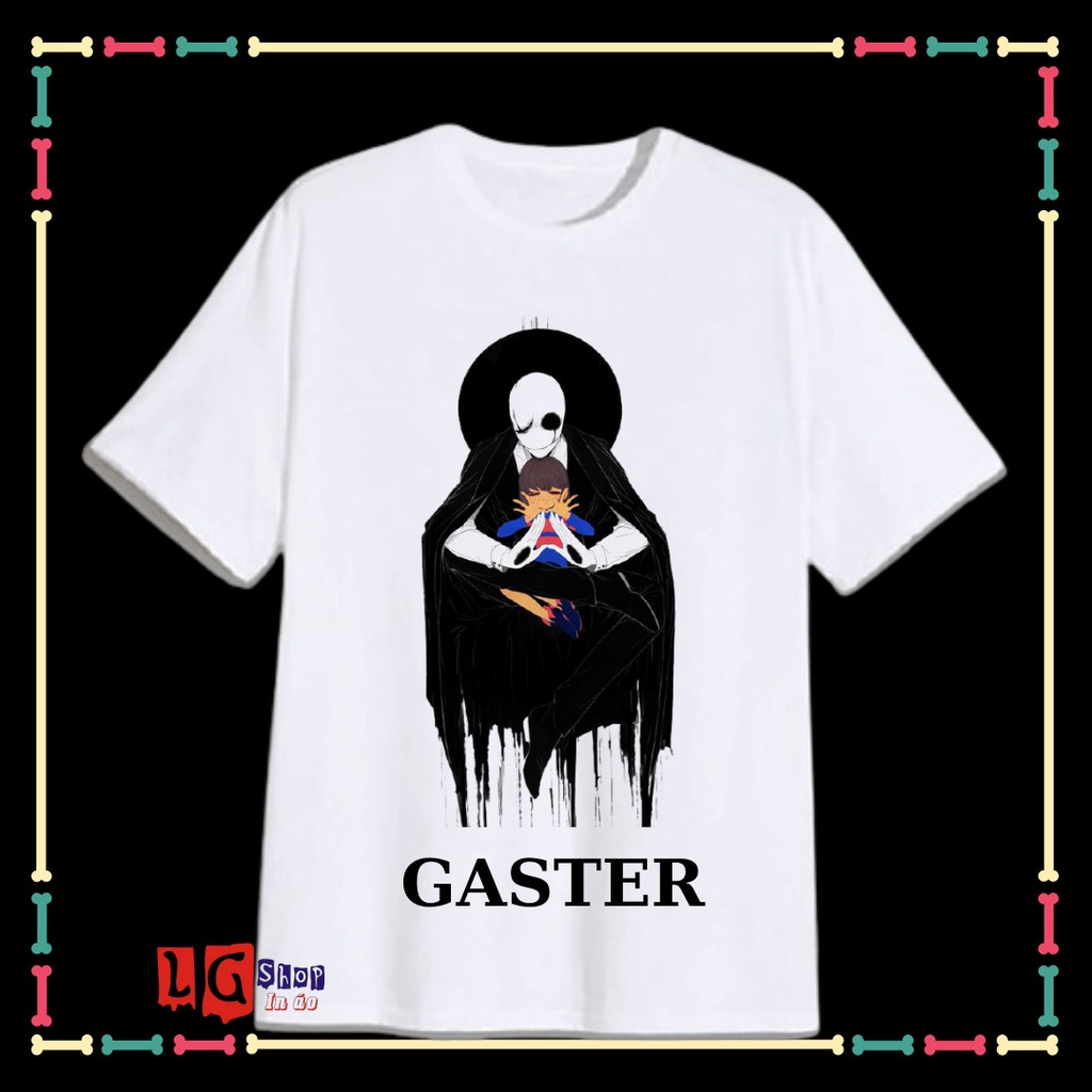 ÁO THUN IN HÌNH GASTER - BIỆT ĐỘI GANGSTER CHO BÉ TRAI ( TỪ 10KG ĐẾN 90KG)