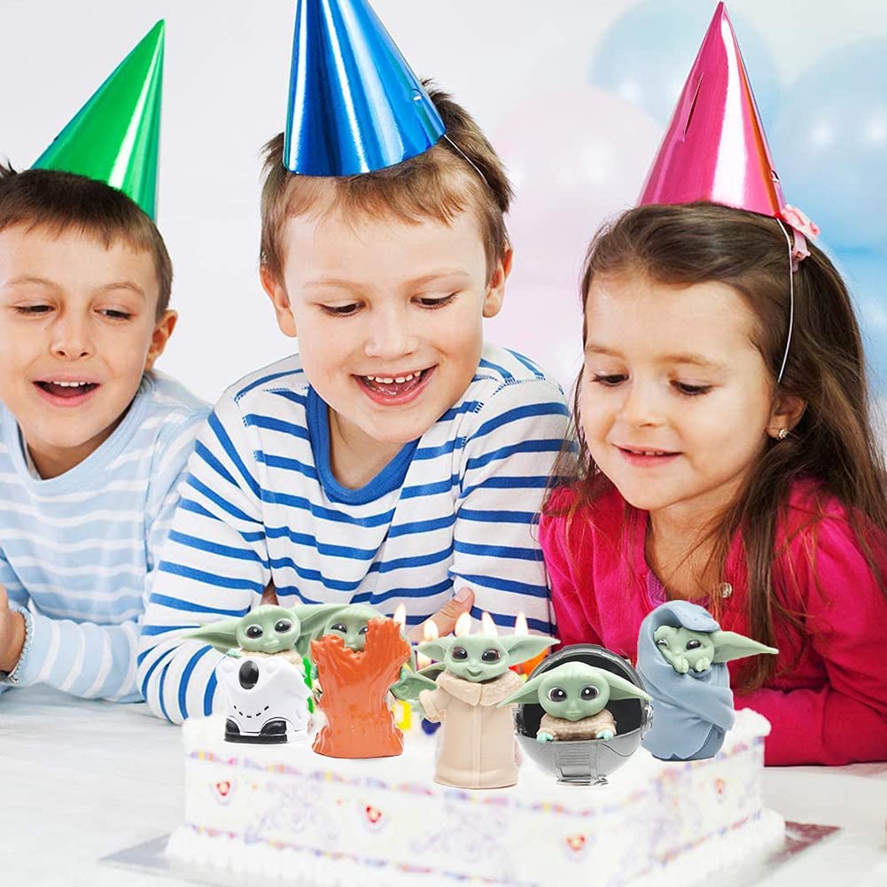 Set 6 mô hình đồ chơi nhân vật trong phim hoạt hình The Baby Yoda