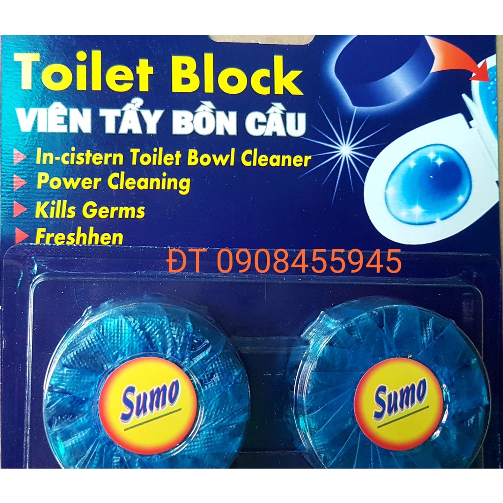 Viên tẩy bồn cầu Sumo 1 vỉ 2 viên 100g