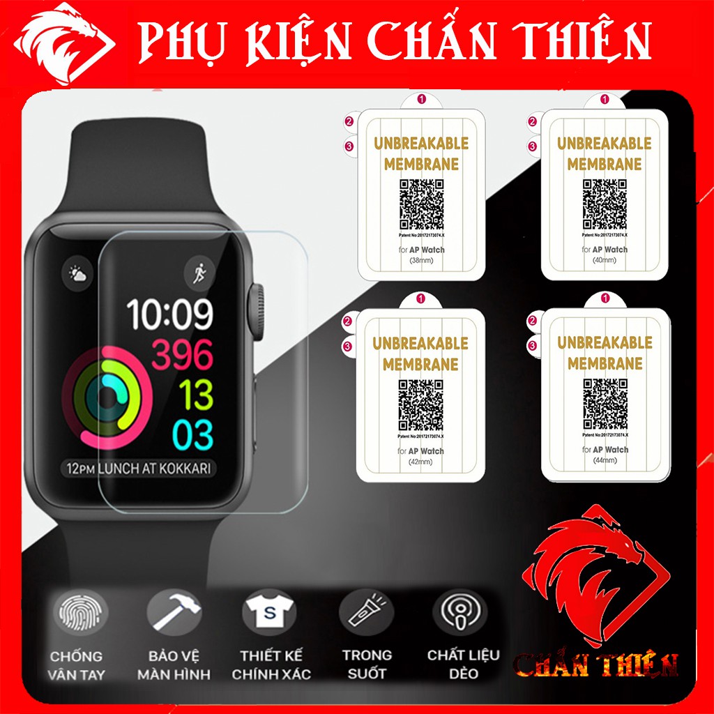 Miếng dán Ppf apple watch 38 / 40 /42 /44 mm Siêu Dẻo Chống Trầy Xước hiệu quả