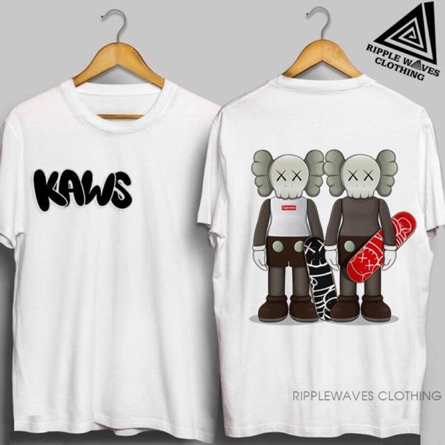 Áo thun nam nữ kaws in 2 mặt có bigsize