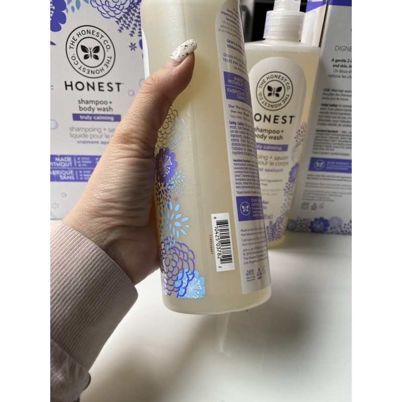 Sữa tắm gội Hữu cơ cho bé 2in1 Honest Truly Calming Shampoo + Body wash