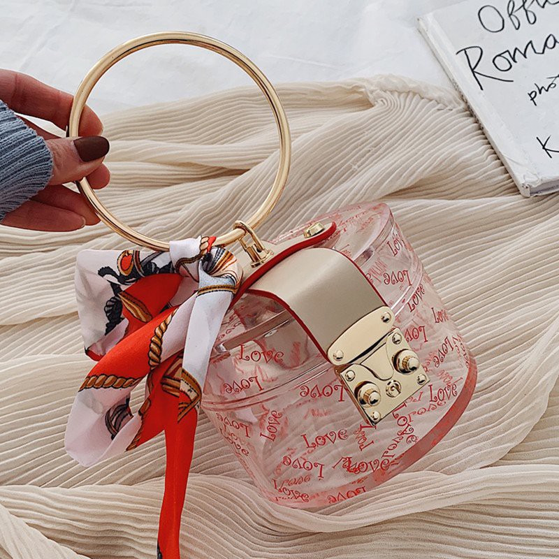 [Hot trend] Túi Cốp Trong Suốt Quấn Khăn Thời Trang Phong Cách Hàn Quốc Trẻ Trung Đáng Yêu Hàng Xịn TKT01 | BigBuy360 - bigbuy360.vn