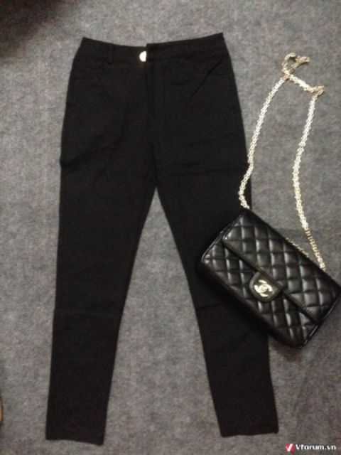 Quần tregging cạp khóa vải cotton | BigBuy360 - bigbuy360.vn