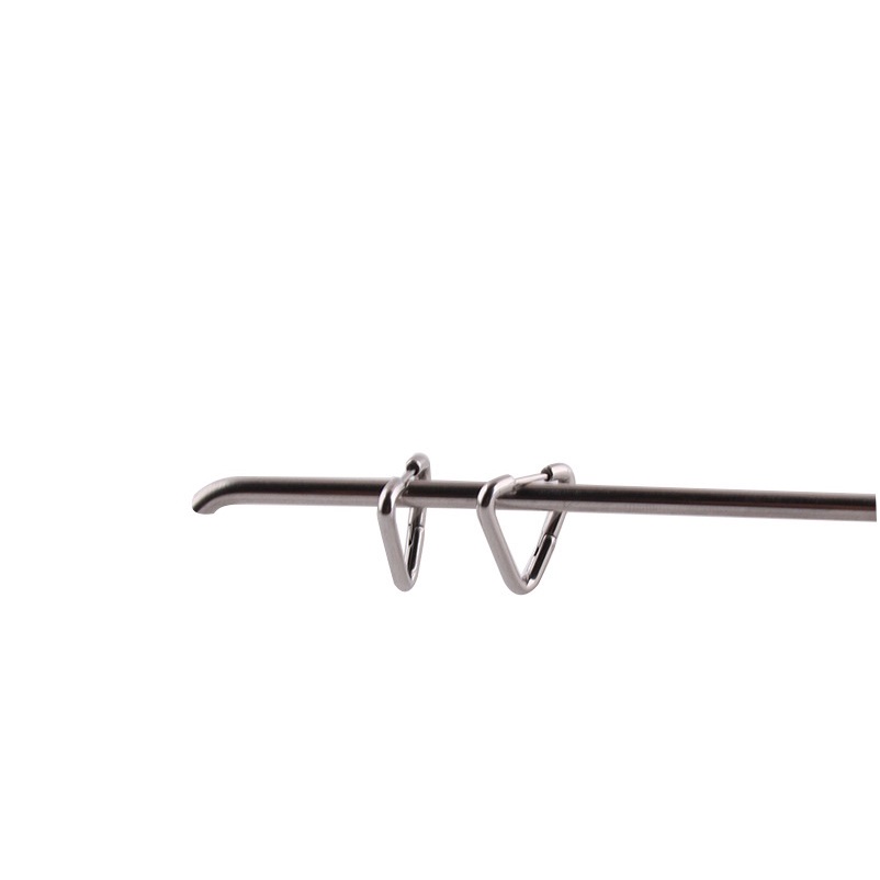 Khuyên titan tam giác thanh tròn gập khớp