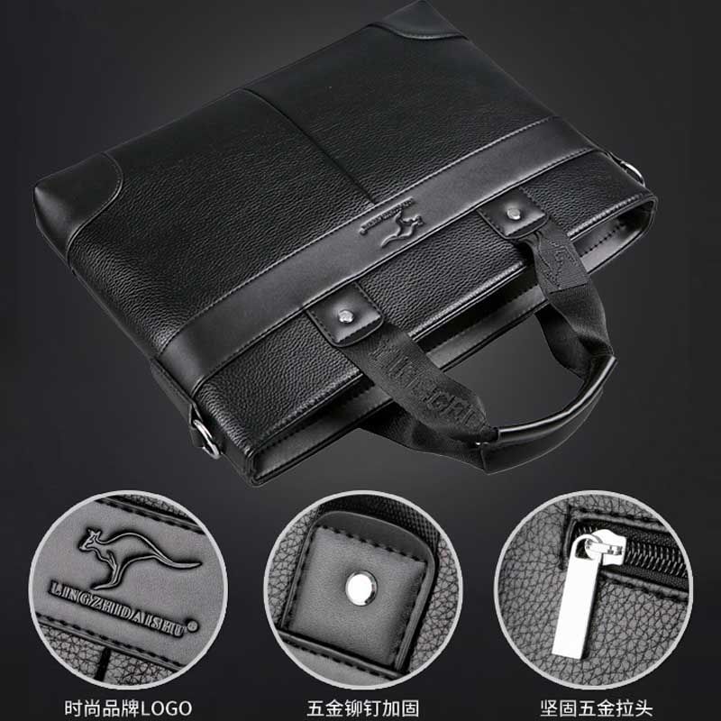 Túi xách da đeo vai phong cách doanh nhân thời trang cho nam | BigBuy360 - bigbuy360.vn