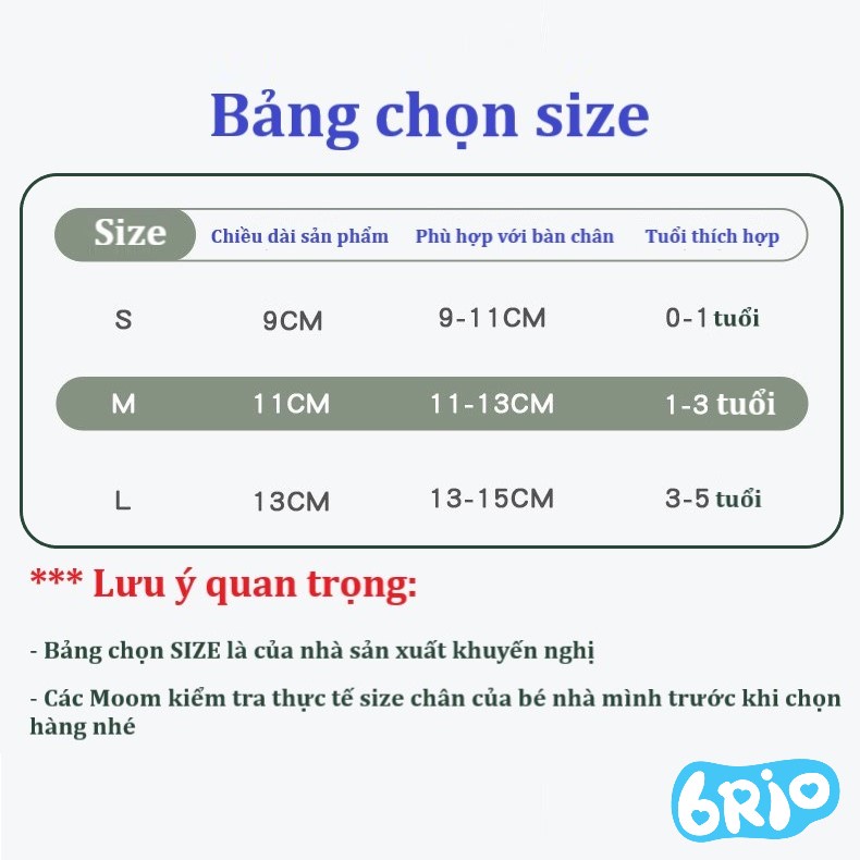 Set 3 đôi tất  chống trượt cho bé tập đi –  – Chất vải Cotton thoáng khí, đế chống trơn trượt bằng silicon