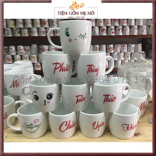 Cốc sứ Ly sứ Bát Tràng in tên theo yêu cầu