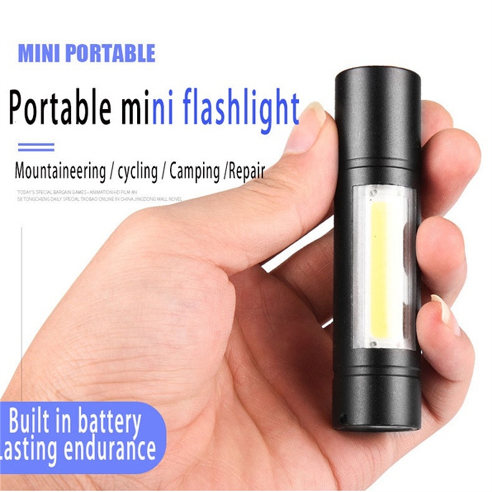 Đèn Pin Led Cob Mini Sạc Usb Siêu Bền Tiện Dụng Mang Theo Cắm Trại