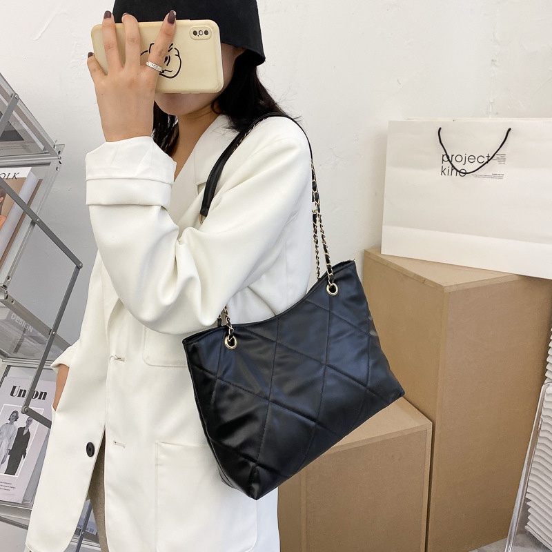 Ielgy Laurens Túi tote Đeo Vai Một Dây Xích Đơn Giản Nhỏ Gọn Phong Cách retro Thời Trang Mới