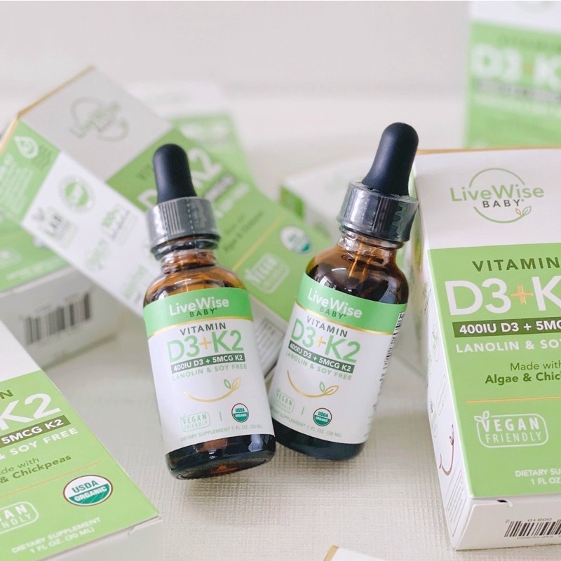 Vitamin D3K2 Livewise Organic