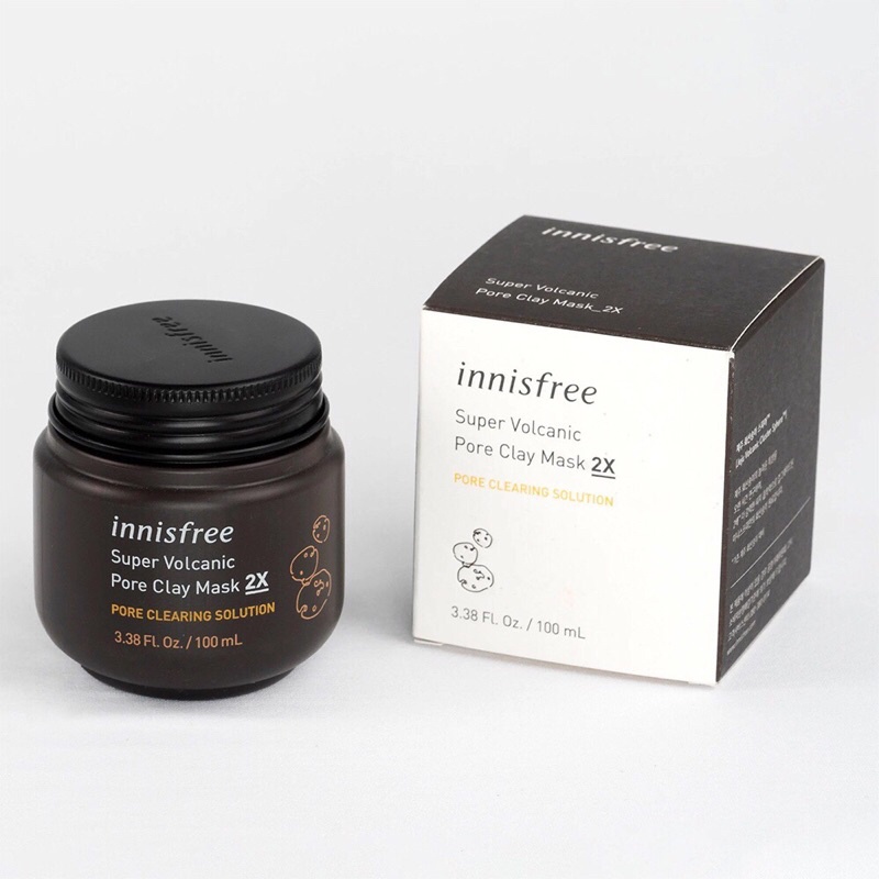 Mặt nạ đất sét Innisfree Super Volcanic Pore Clay Mask 2X 100ml ( kèm bill)