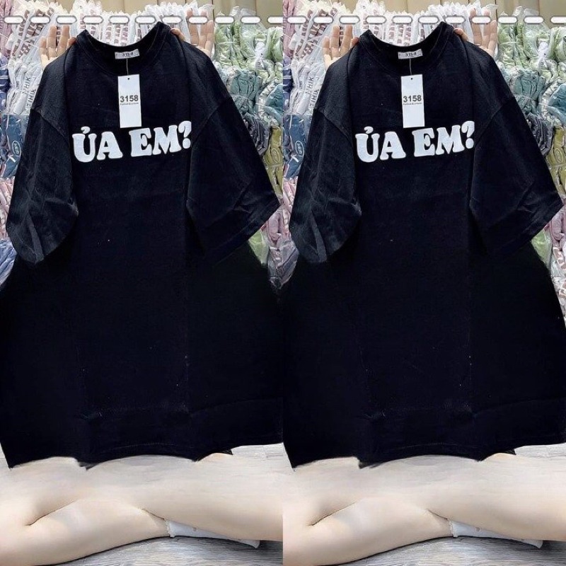 Áo Thun Tay Lỡ ỦA EM CAMNHUNG Áo Thun Nam Nữ Unisex Hot Hit