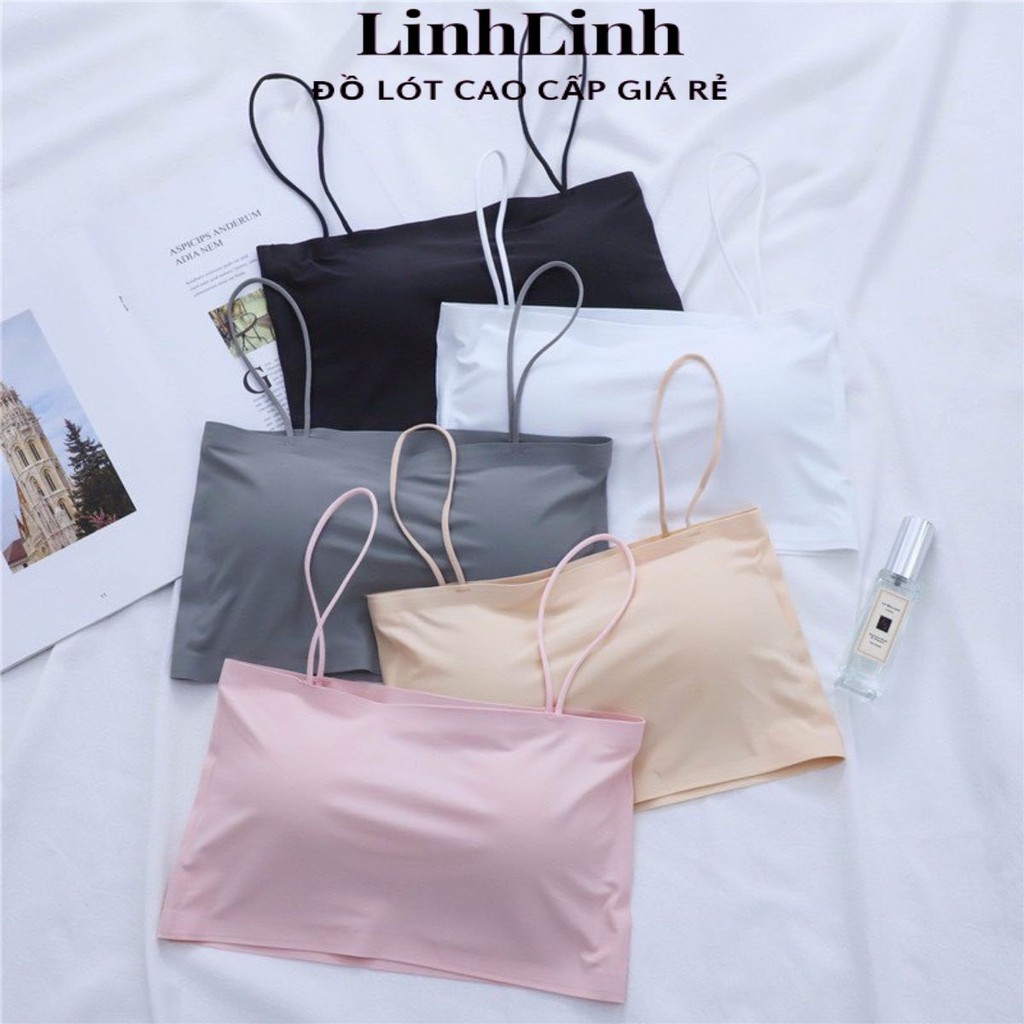 Áo Bra Nữ 2 Dây Đúc Su ⭐FREESHIP⭐ Áo Ngực Không Gọng Đệm Mỏng A8881