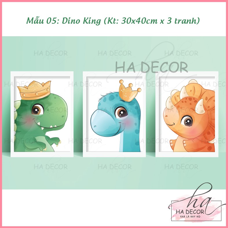 Combo bộ tranh trang trí phòng cho bé - Kích thích tư duy hình ảnh