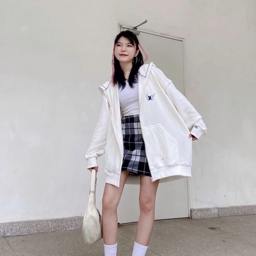 Áo khoác nỉ unisex Homies liền mũ có túi in hình THORI