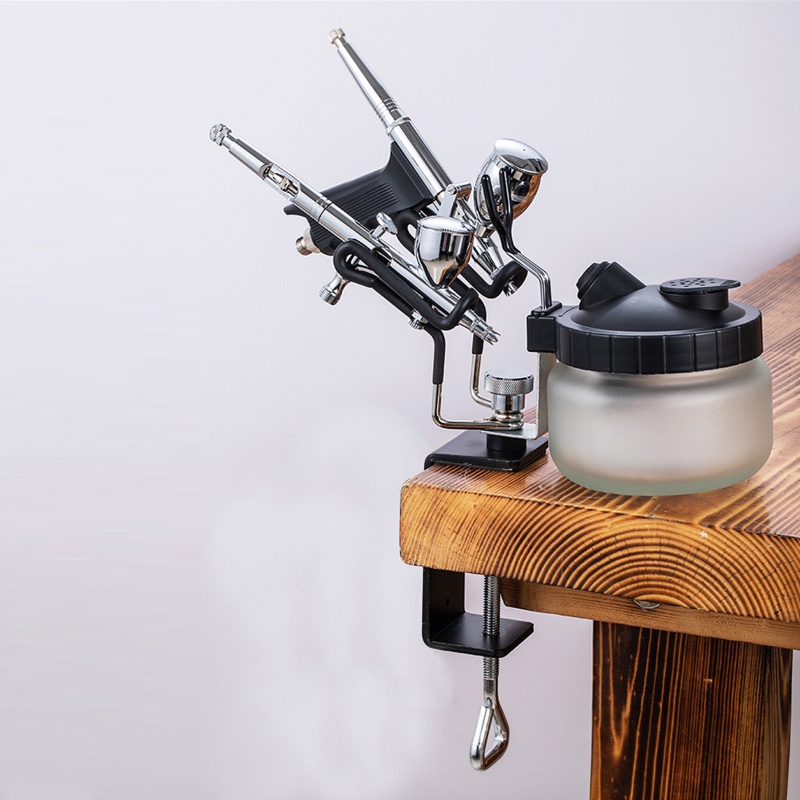 Giá Đỡ Cọ Trang Điểm Hai Đầu Bằng Thép Không Gỉ Tiện Lợi Dành Cho Họa Sĩ