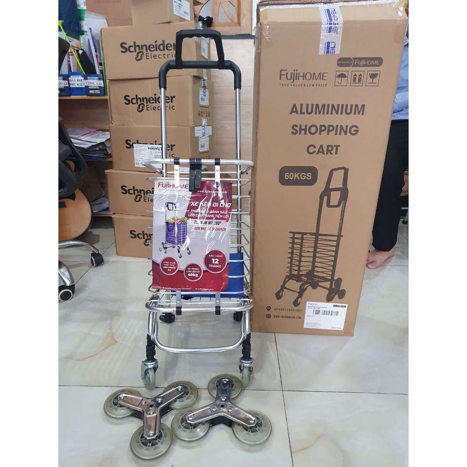 Xe kéo đi chợ leo cầu thang FUJIHOME SC-260