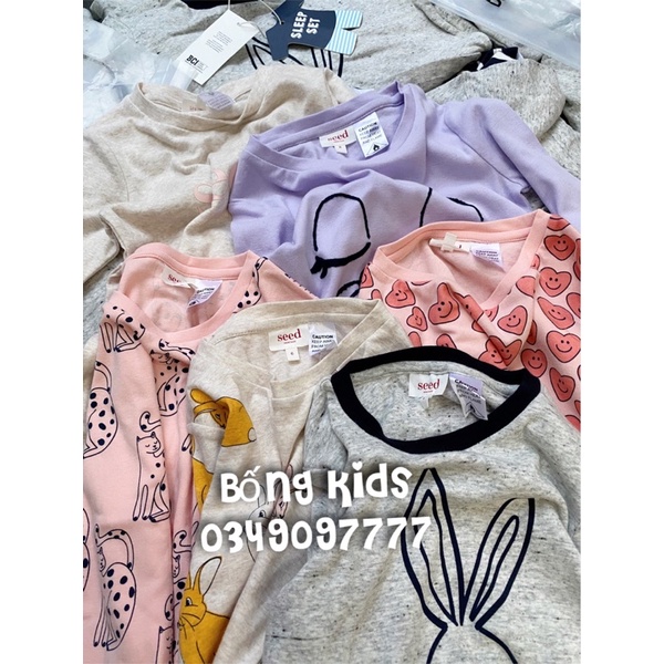 Bộ Thu Bé Gái In Hình Sêd