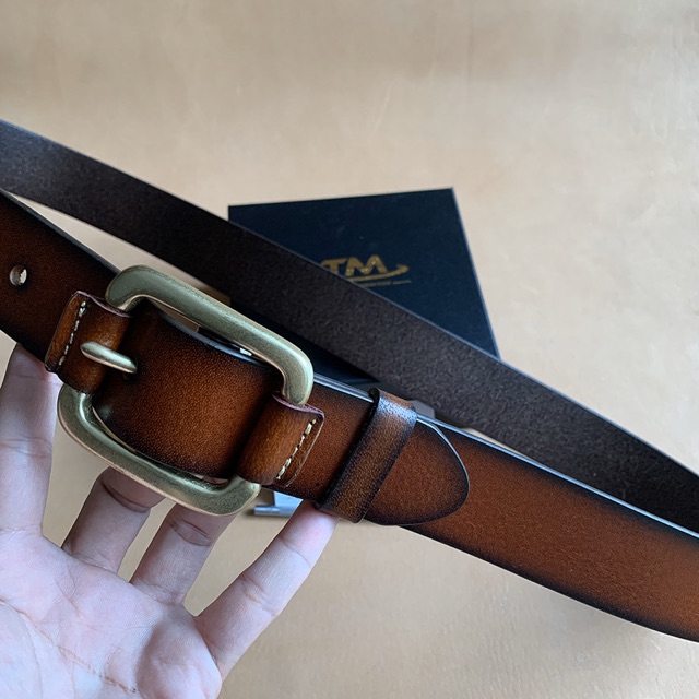 Thắt Lưng Nam Da Bò Nguyên Tắm Mặt Khoá Kim Đồng TM122