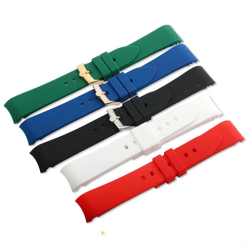 Dây Đeo Đồng Hồ Bằng Cao Su Silicone Cho Rolex 18mm 20mm 22mm 19mm 21mm 24mm