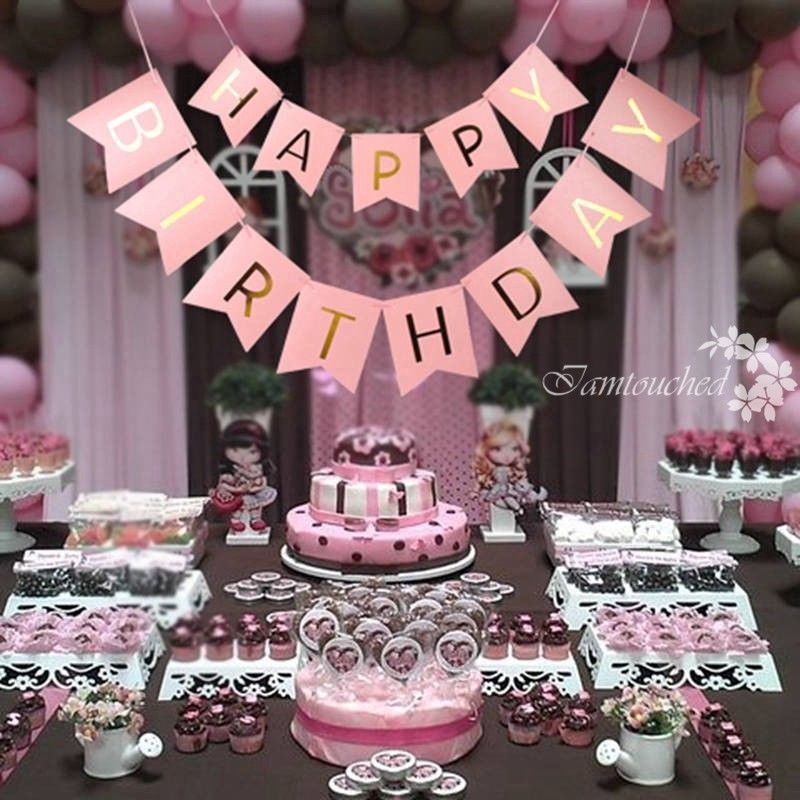 Dây cờ treo chữ Happy Birthday độc đáo