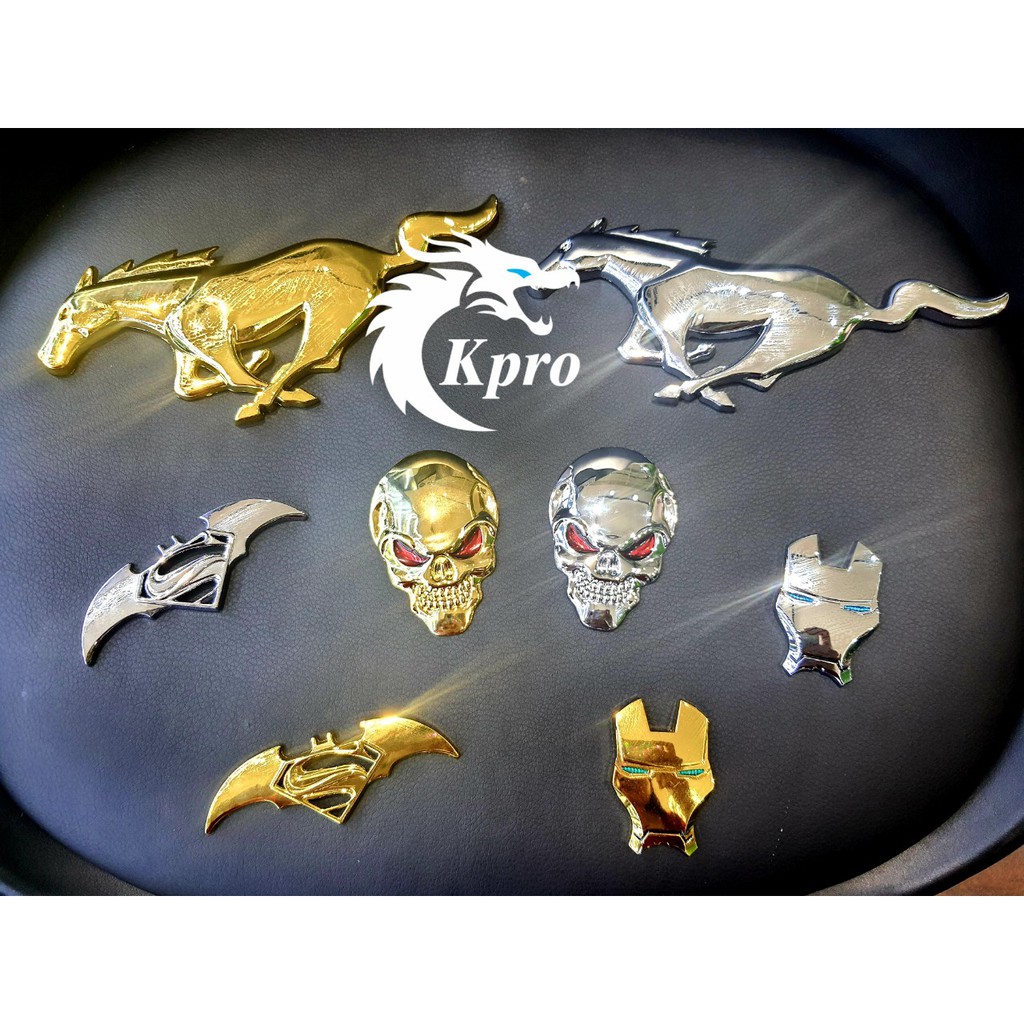 Hình dán kim loại 3D Batman trang trí ô tô, xe hơi - Hàng Kpro chất lượng cao