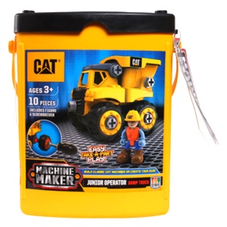 Bộ đồ chơi lắp ráp CAT - Xe ben và công nhân-CAT80901