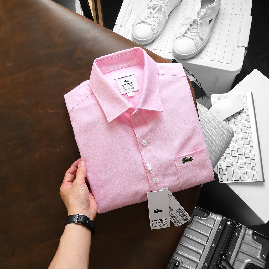 Áo sơ mi trắng nam ngắn tay Oxford công nghệ kháng khuẩn thời trang văn phòng lịch lãm - SMLC5