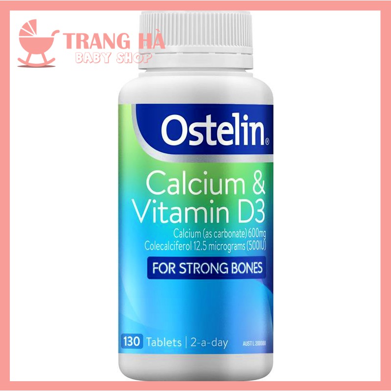 ❣️❣️Canxi bầu Ostelin Calcium &amp; Vitamin D3 130 viên - Xuất xứ Úc