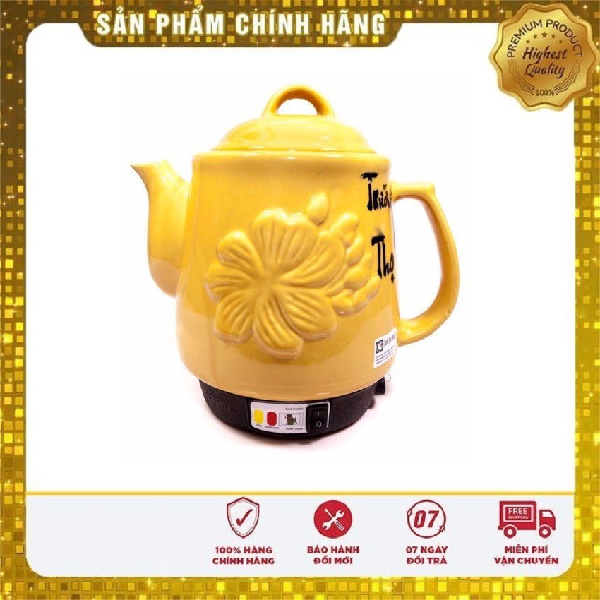 ẤM SẮC THUỐC TRƯỜNG THỌ - MAI VÀNG 2.8 LÍT CHUÔNG REO TẶNG VÒNG SỨ