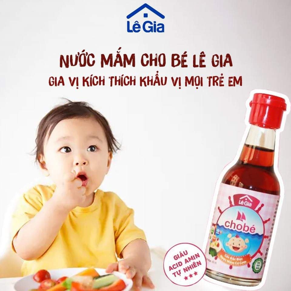  [Lê Gia] Nước mắm cho bé ăn dặm từ 6 tháng tuổi, chai 60ml