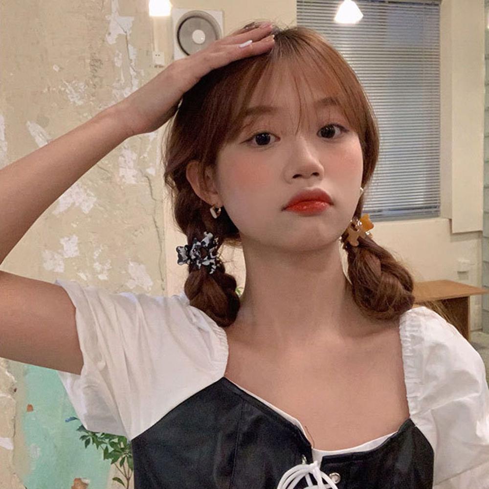 CLEOES Kẹp Tóc Móng Vuốt Gấu Kiểu Hàn Quốc Đơn Giản Ngọt Ngào Cho Nữ