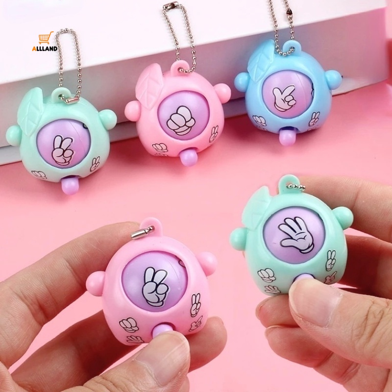 Móc khóa đồ chơi kéo búa bao mini vui nhộn