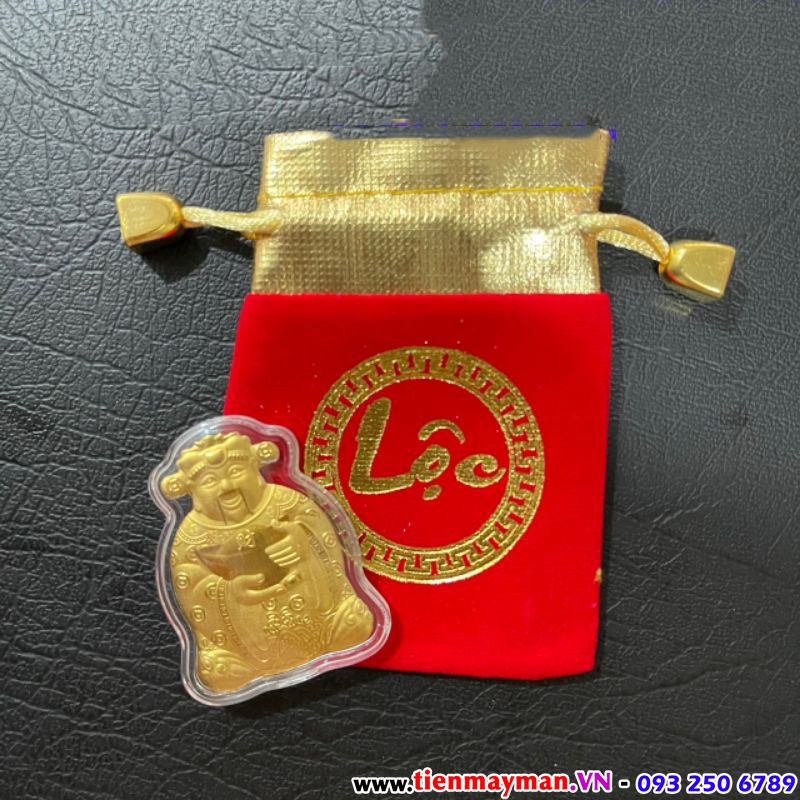 Vía Ông Thần Tài Mạ Vàng Kèm Túi Gấm Phúc Lộc, Làm Quà Tặng Cực Vip