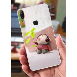 Ốp lưng vsmart active 1 plus - heo đeo tai nghe nhạc