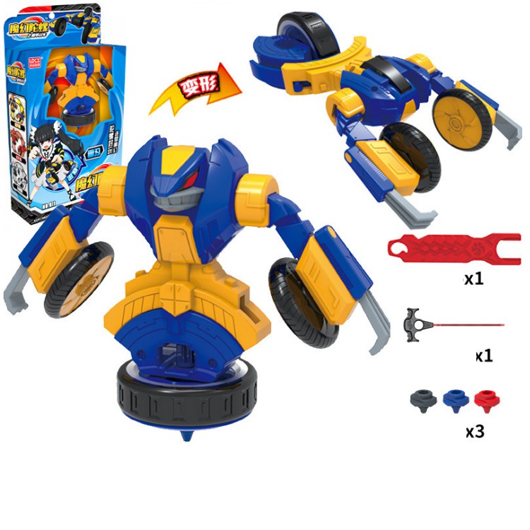 Đồ chơi con quay võ thần giáp sĩ mô hình Nhẫn Giả Sấm Sét, đại bàng lửa, ma pháp ảo ảnh đồ chơi trẻ em