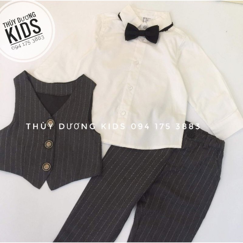 Set công tử Hm xuất cho bé trai 1-6y có feedback khách mua tại shop