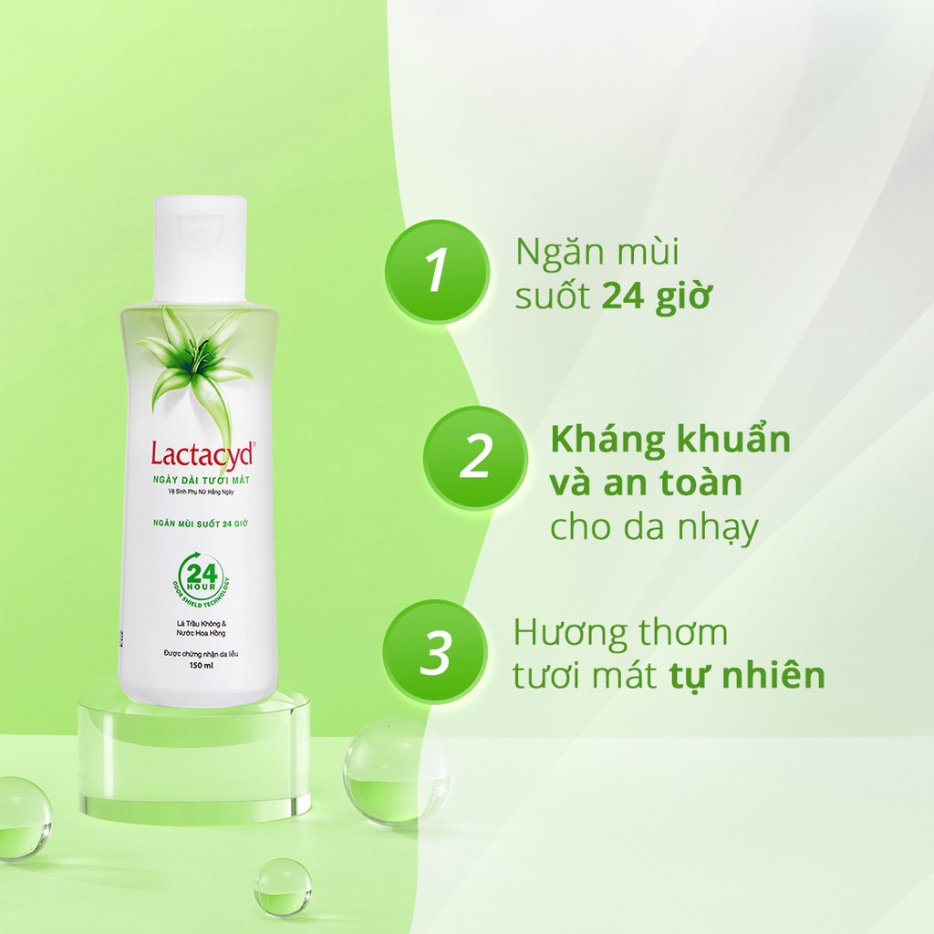 Dung Dịch Vệ Sinh Phụ Nữ Lactacyd 150ml/250ml Lá Trầu Không - Nước Hoa Hồng